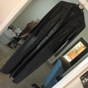 Long leather coat